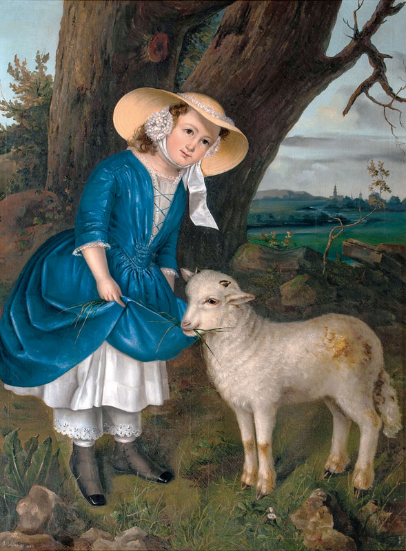 Little Shepherdess with Buck