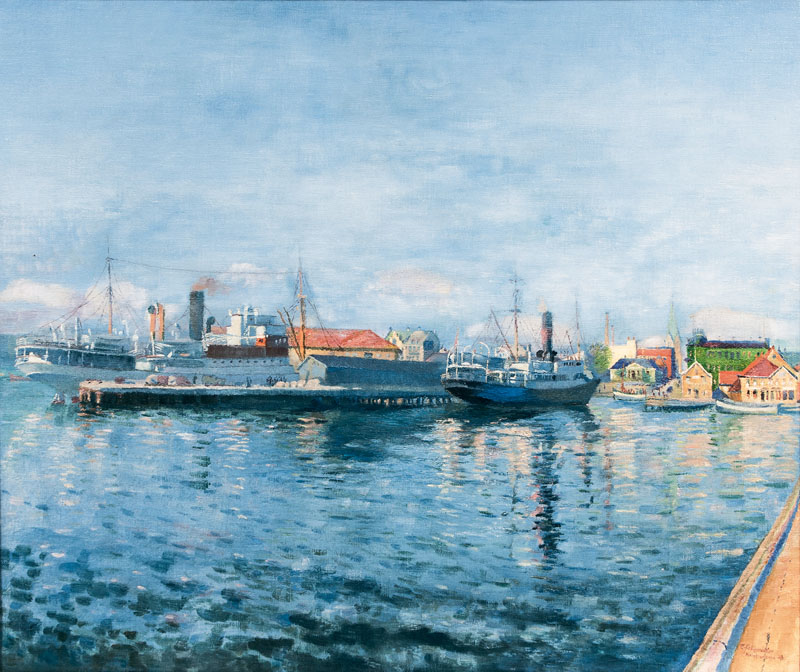 Hafen von Kristiansand in Norwegen