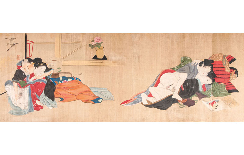 Japanisches Shunga-Rollbild Japanisches Shunga-Rollbild