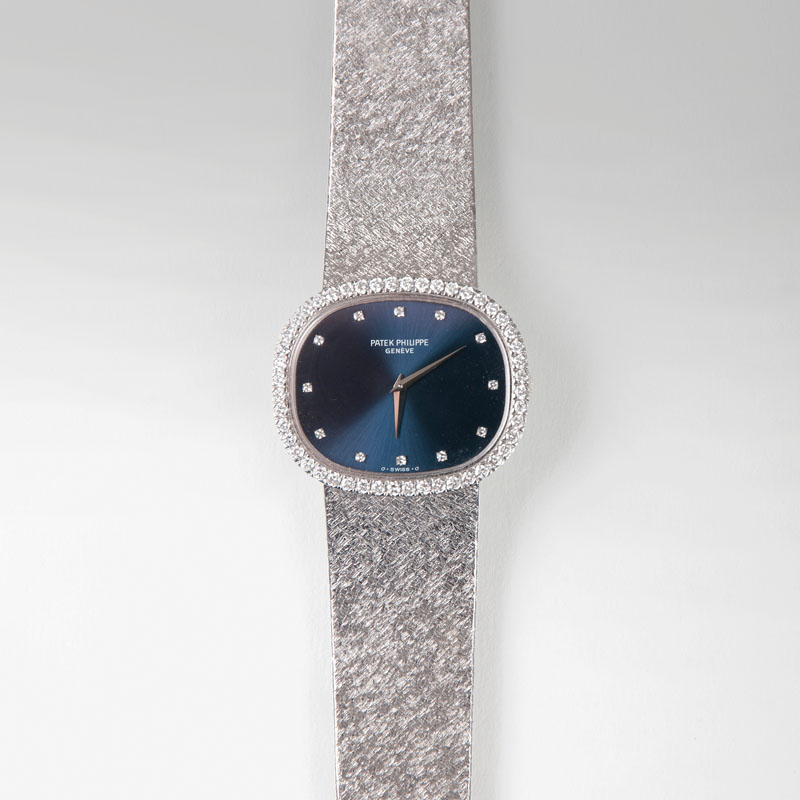Vintage Damen-Armbanduhr mit Brillant-Besatz 'Horizontal Ellipse'