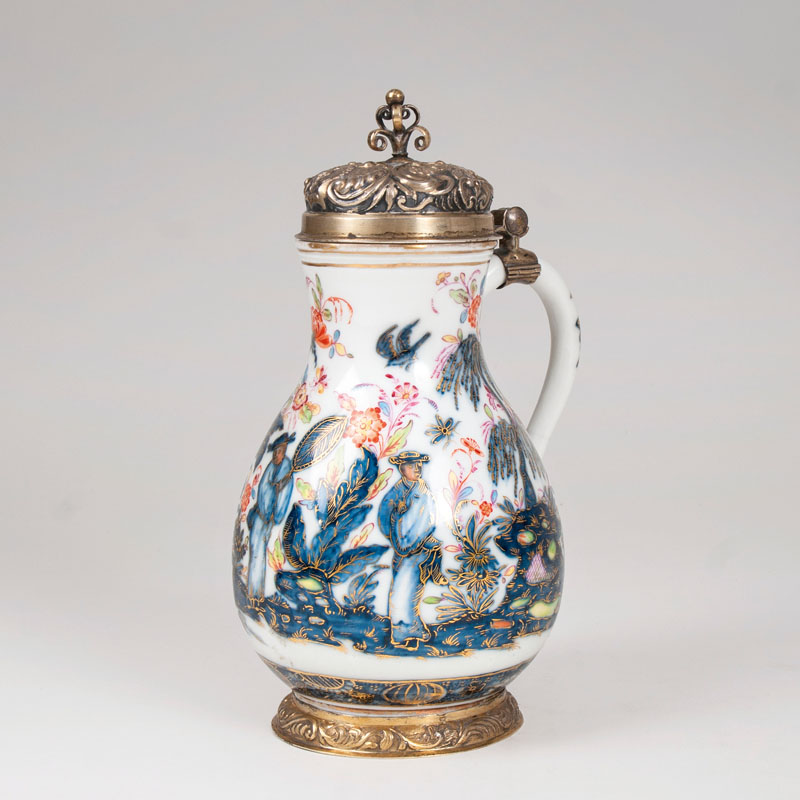 A rare early jug with chinoiserie