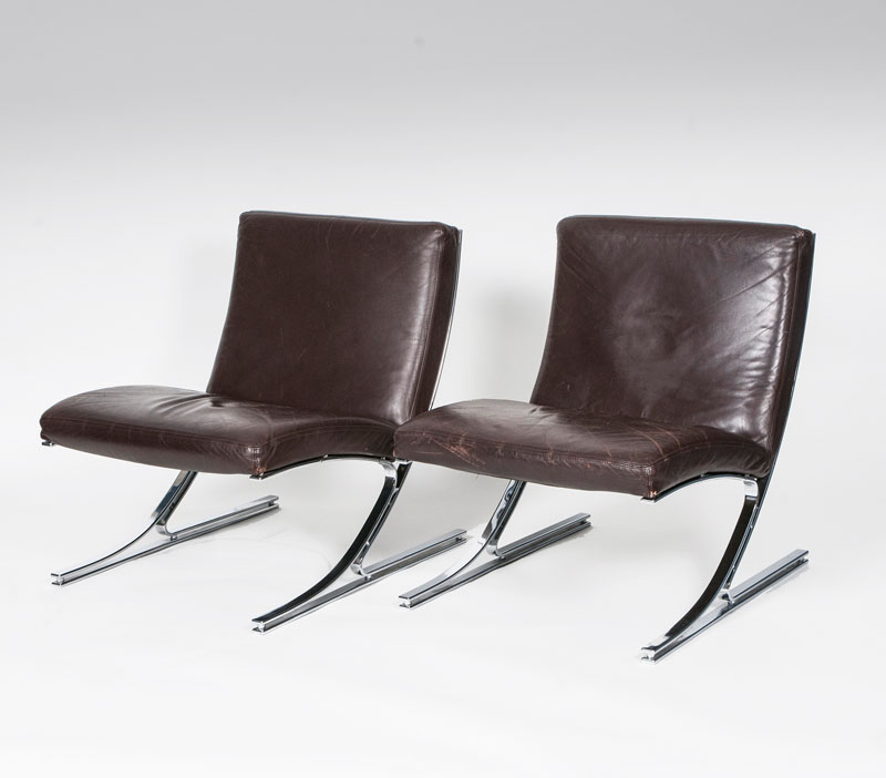 A set of 5 classical cantilever chairs 'Berlin chair'