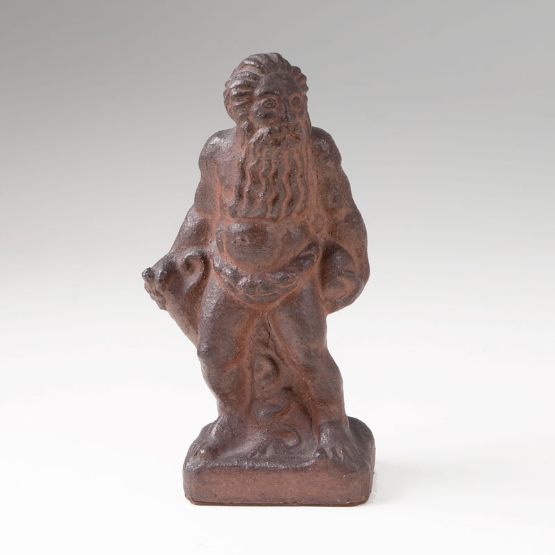 A terracotta sculpture 'wild man'