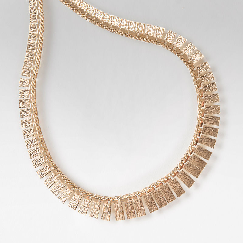 A golden necklace