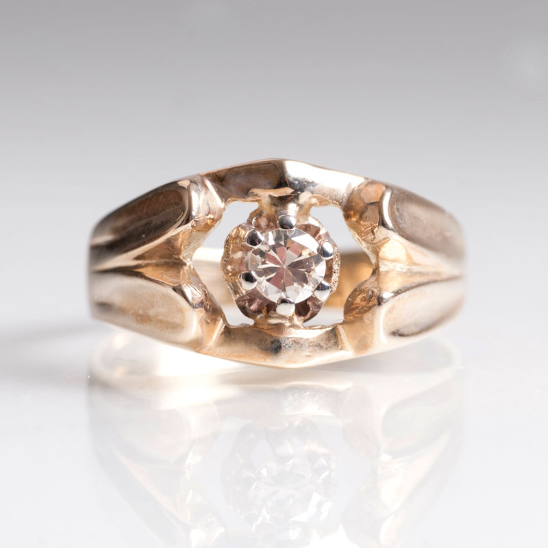 A solitaire ring