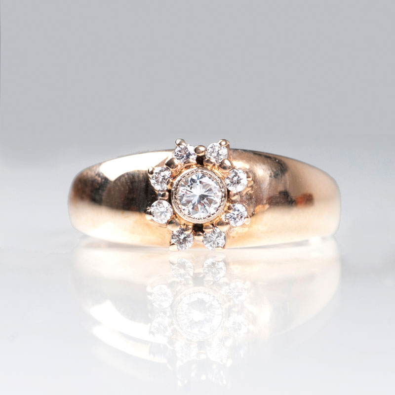 A petite diamond ring