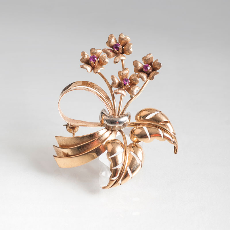 A flower brooch