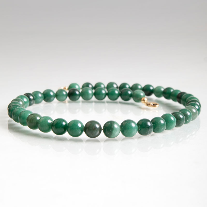 An aventurine necklace