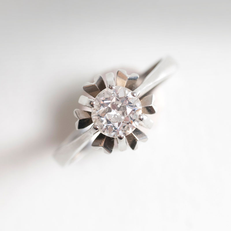 A solitaire ring