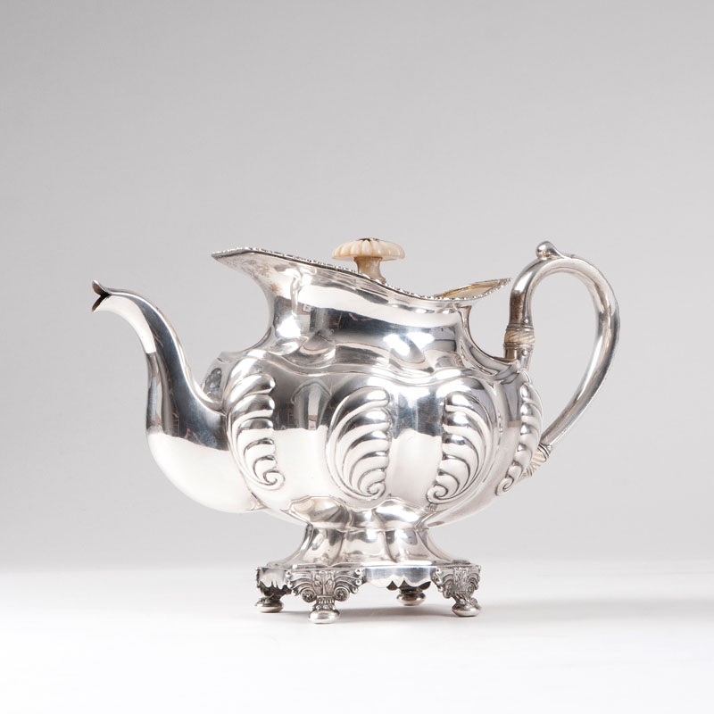 A Biedermeier tea pot