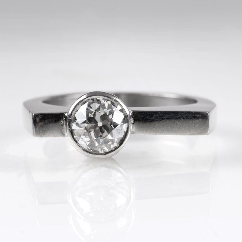 A ring with an old cut diamond