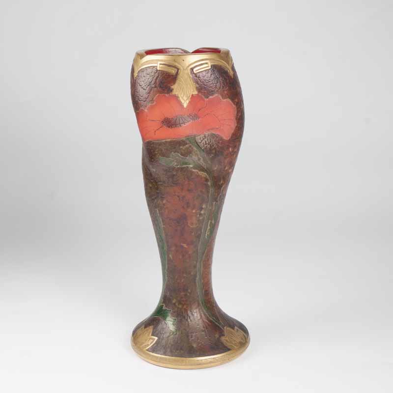 An Art Nouveau Vase with Poppies from the 'Indiana'-series - image 3