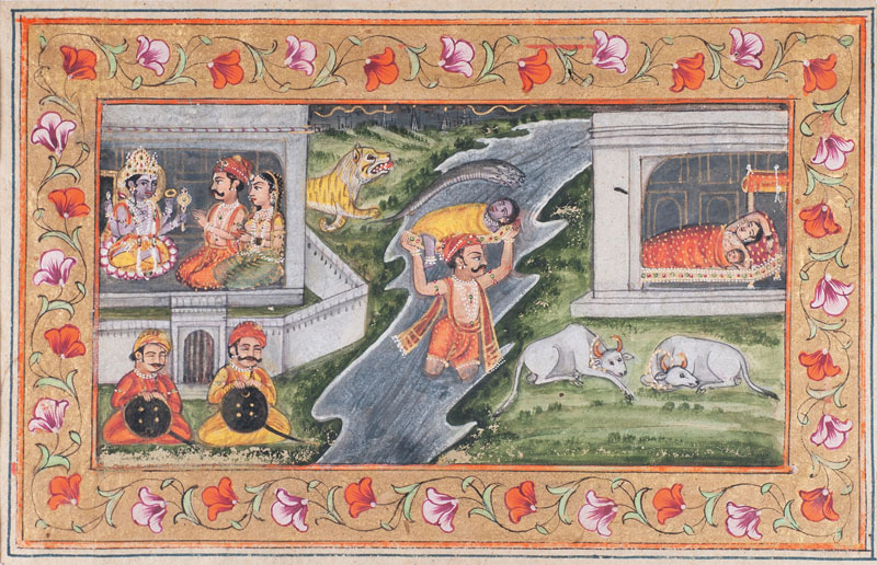 Album mit 23 exzellenten altindischen Miniaturen - Bild 3