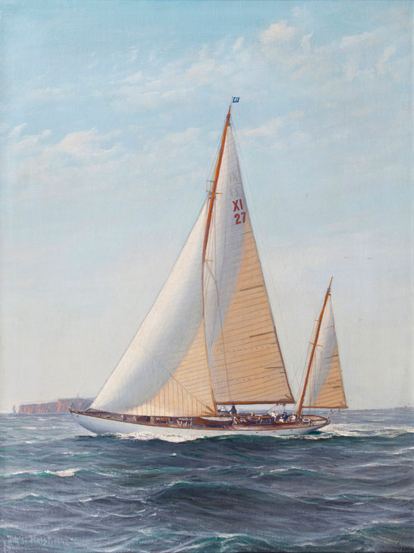 Yacht vor Helgoland