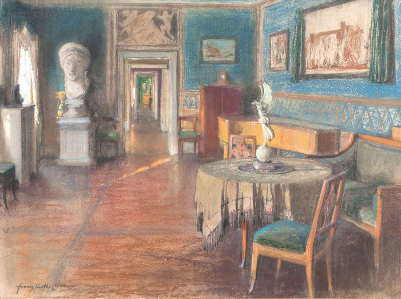 Franz Huth - Das Juno-Zimmer in Goethes Haus in Weimar Das Juno-Zimmer in Goethes Haus in Weimar