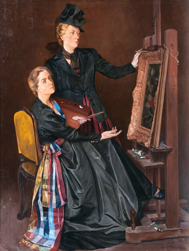 The Artist's Wife at the Easel