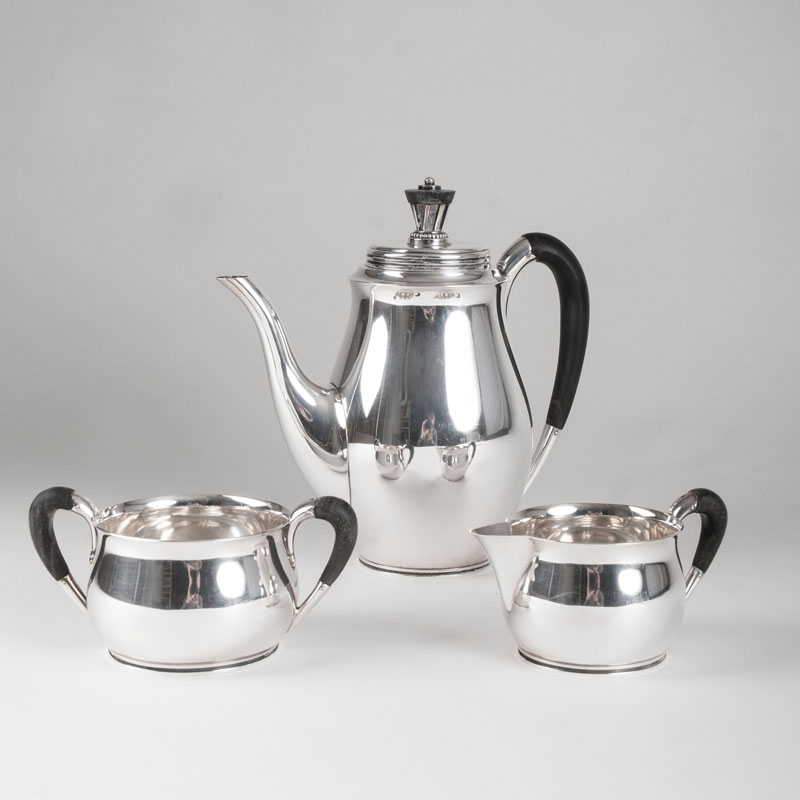 A decorative coffee set