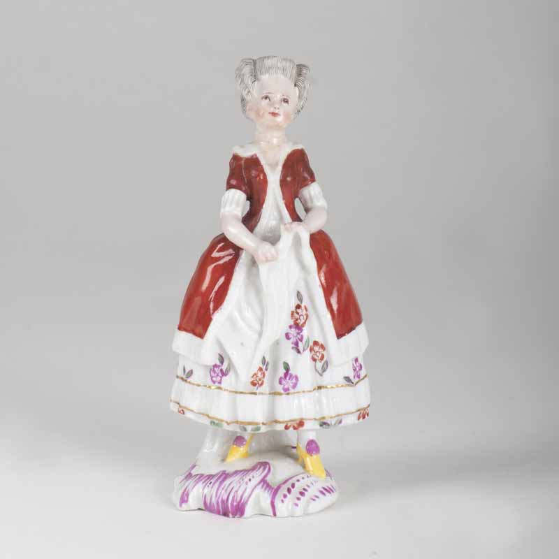 A porcelain figure 'Dancing Colombine'