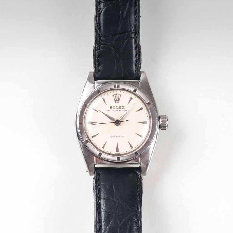 A Vintage gentleman's wristwatch 'Oyster Perpetual Bubble Back'