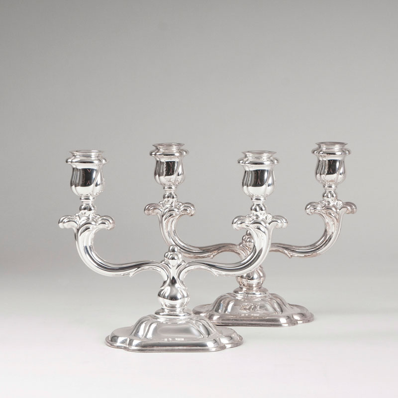 A pair of elegant candelabras