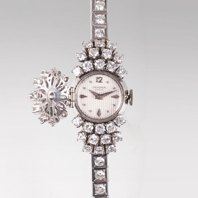 Vintage Damen-Armbanduhr mit Diamant-Besatz - Bild 2