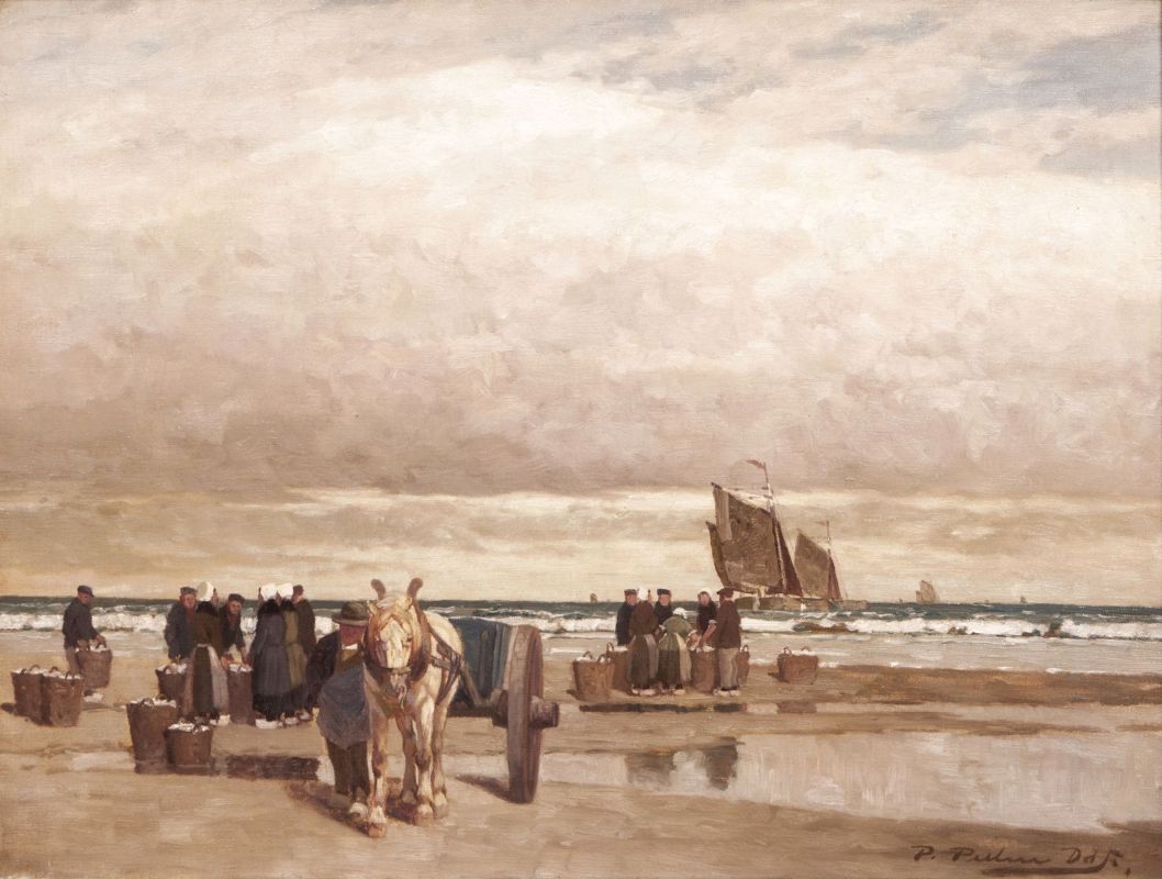 Fisherfolk on the Beach