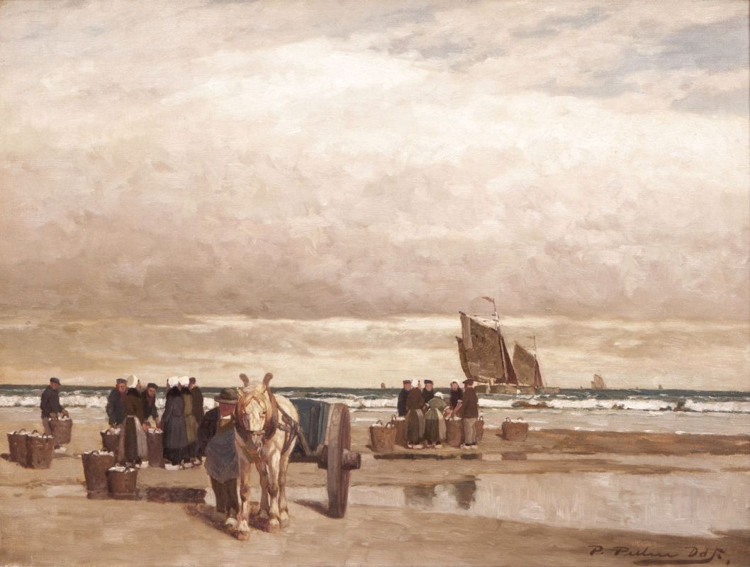 Fisherfolk on the Beach