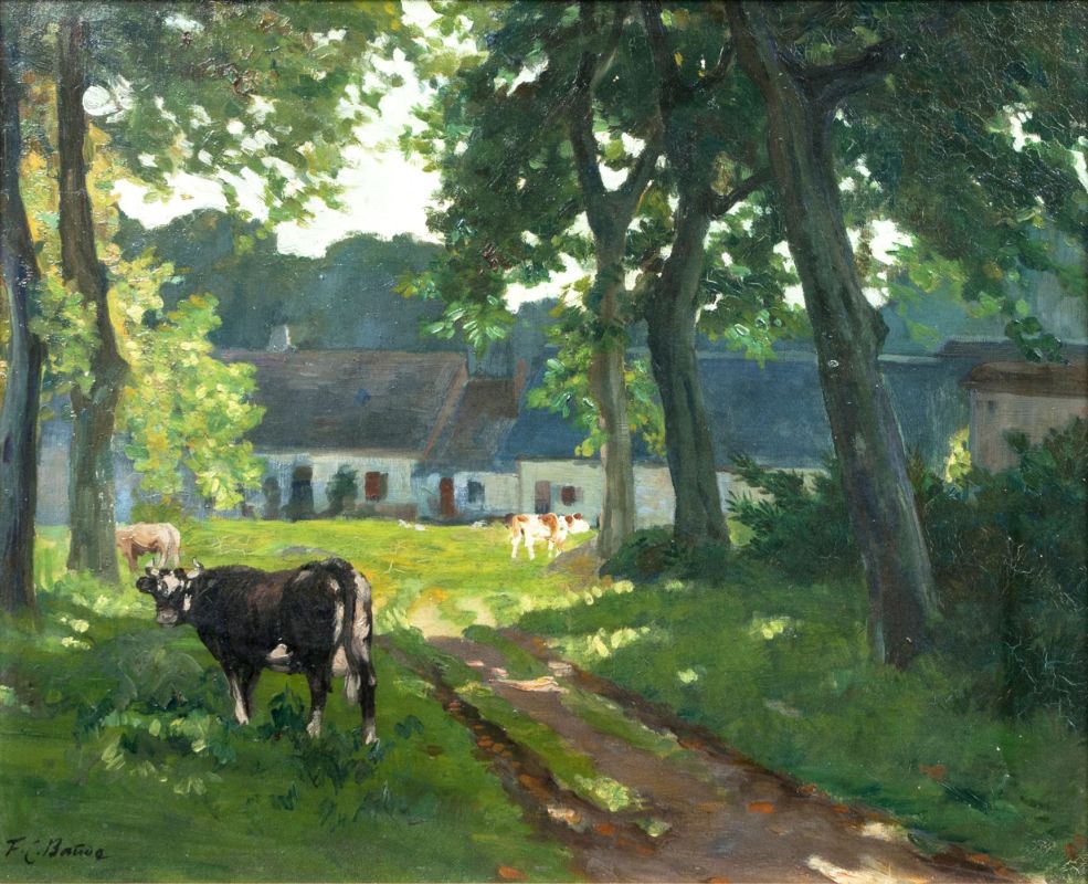 Sunlit Farmyard