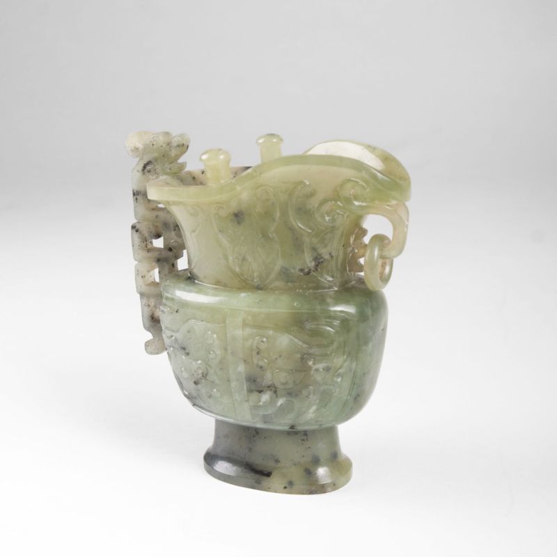 An archaic jade vessel