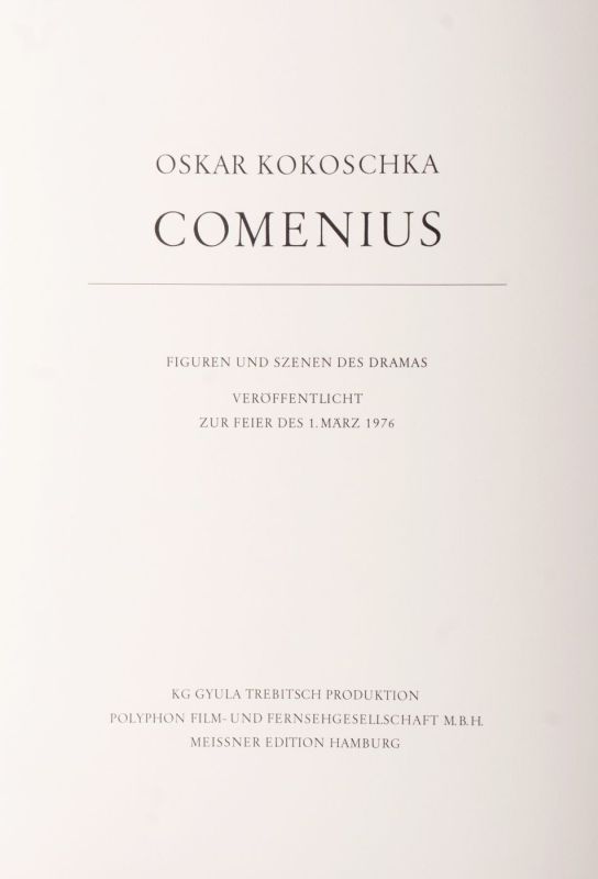Comenius. Figuren und Szenen des Dramas - image 2
