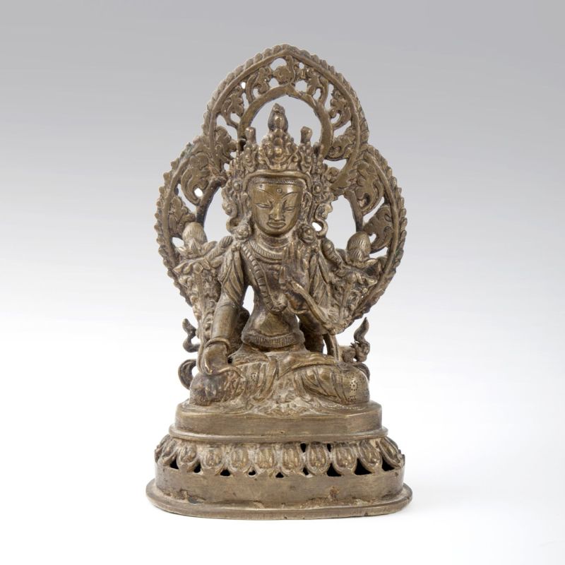 A bronze sculpture of the deity Tara