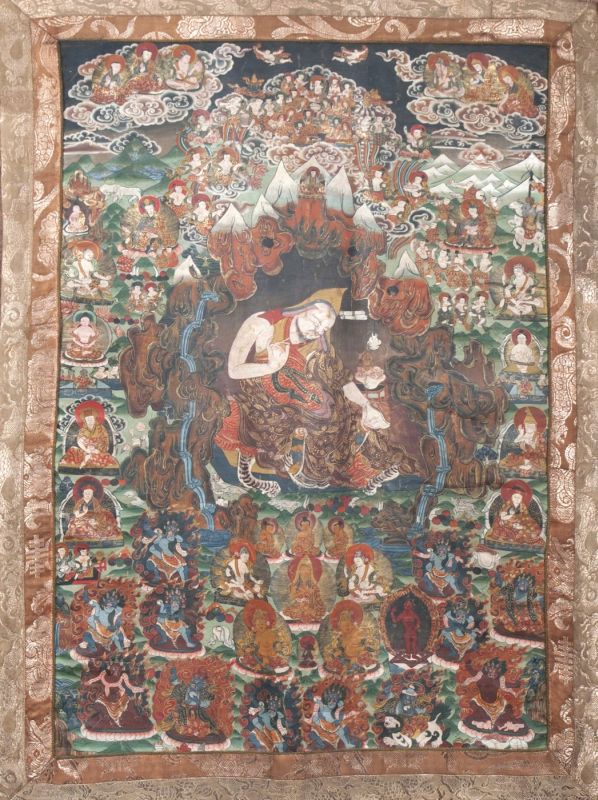 Thangka mit Darstellung 'Yeshe Zhönu'