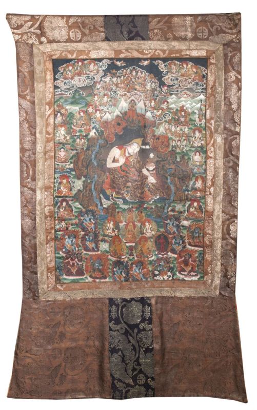 Thangka mit Darstellung 'Yeshe Zhönu' - Bild 2