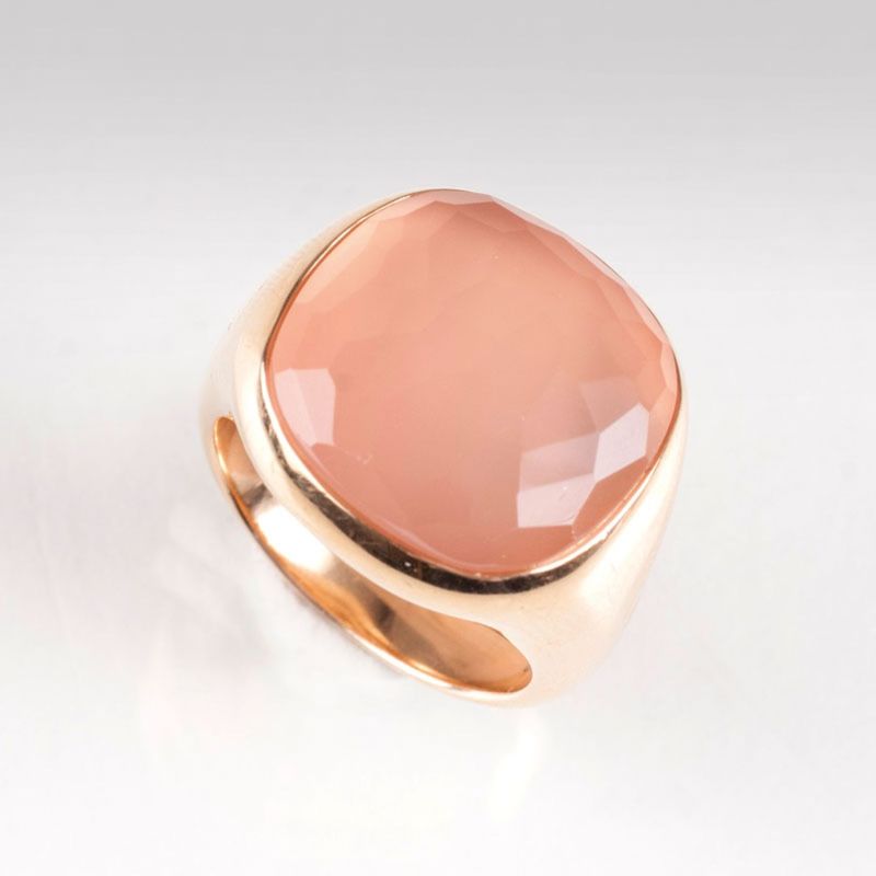 A rosequartz ring 'Cipria' by Pomellato