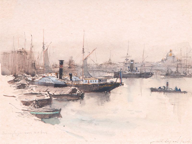 Ships in a Harbour