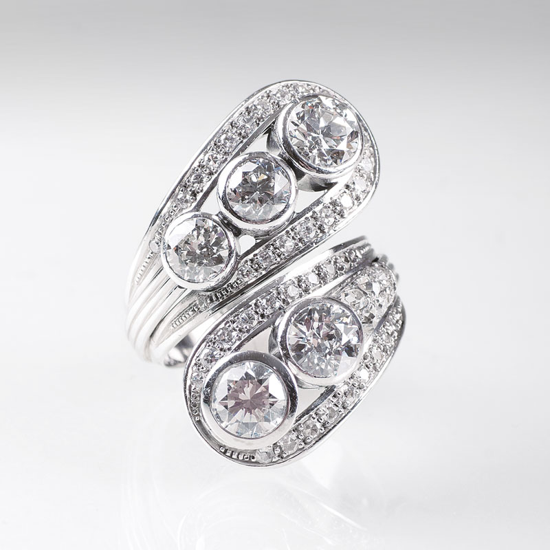 Hochkarätiger Vintage Diamant-Ring