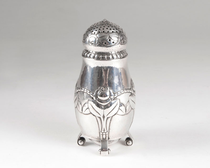 An Art Deco sugar caster