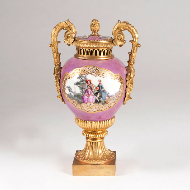 Potpourri Vase with gilt bronze mount