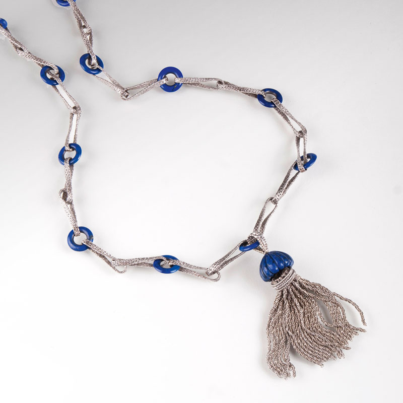 Vintage Lapislazuli-Gold-Collier