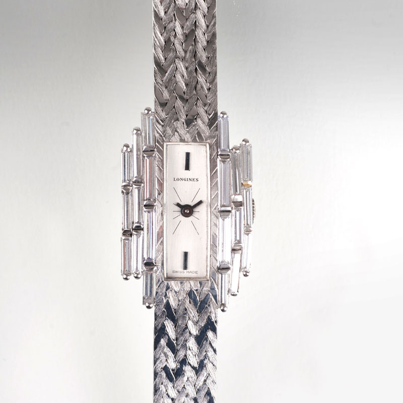 Longines - A rare Vintage lady's wristwatch with diamonds - a limited edition A rare Vintage lady's wristwatch with diamonds - a limited edition
