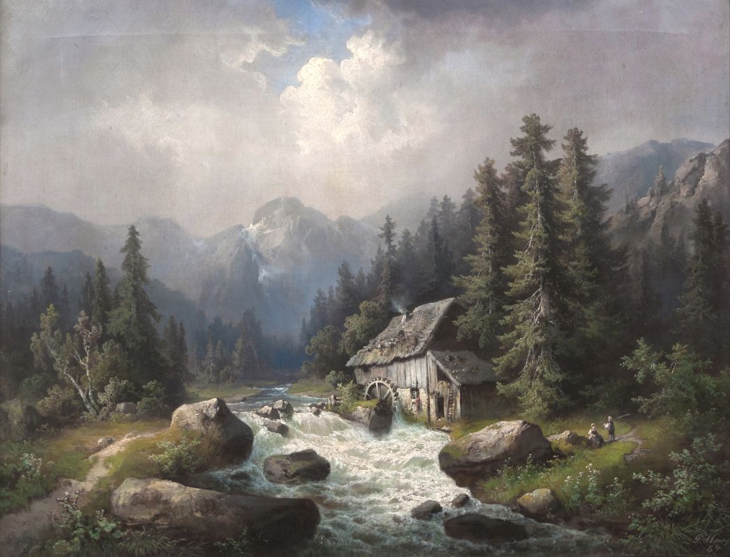 Guido Hampe - Creek with Mill Creek with Mill
