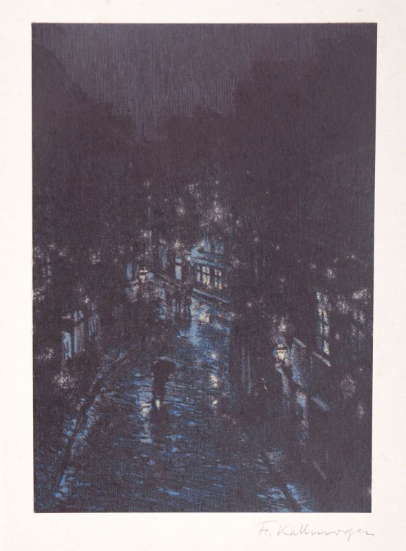 Hamburger Straße bei Nacht