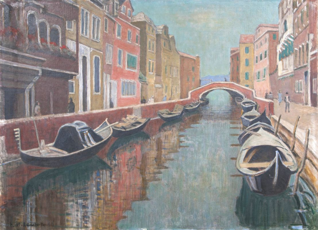 Kanal in Venedig bei San Trovaso