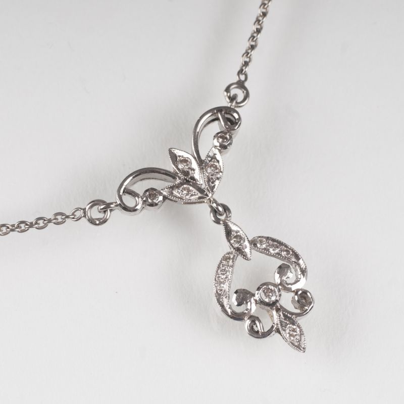 A petite diamond necklace