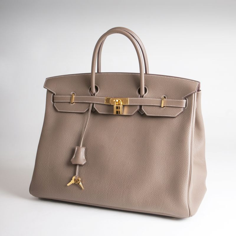 'Birkin Bag', 40 Veau Togo, Etoupe - Bild 2