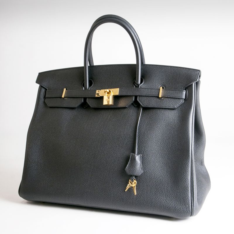 'Birkin Bag', 40 Veau Togo, Noir - Bild 2