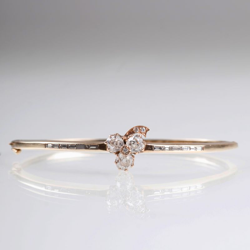 A diamond bangle bracelet