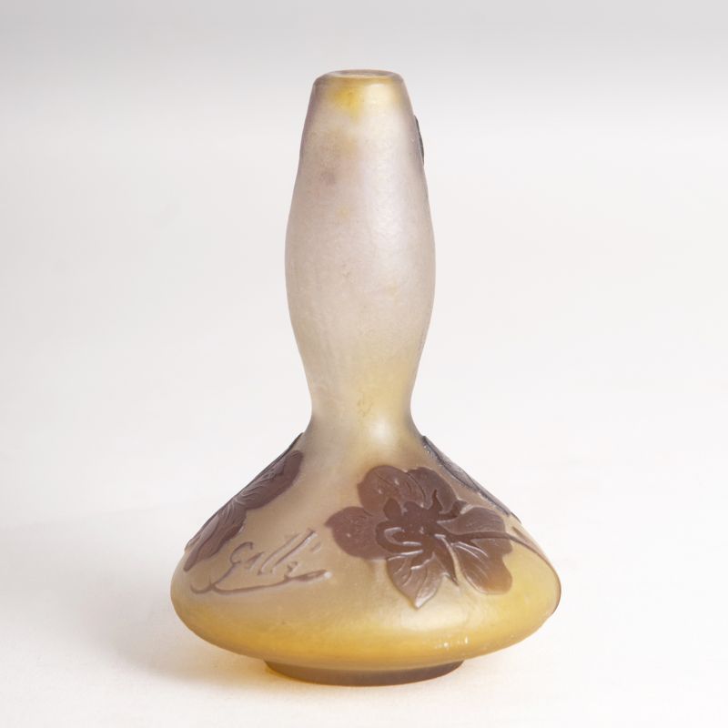 A miniature vase 'soliflore' with violets - image 2