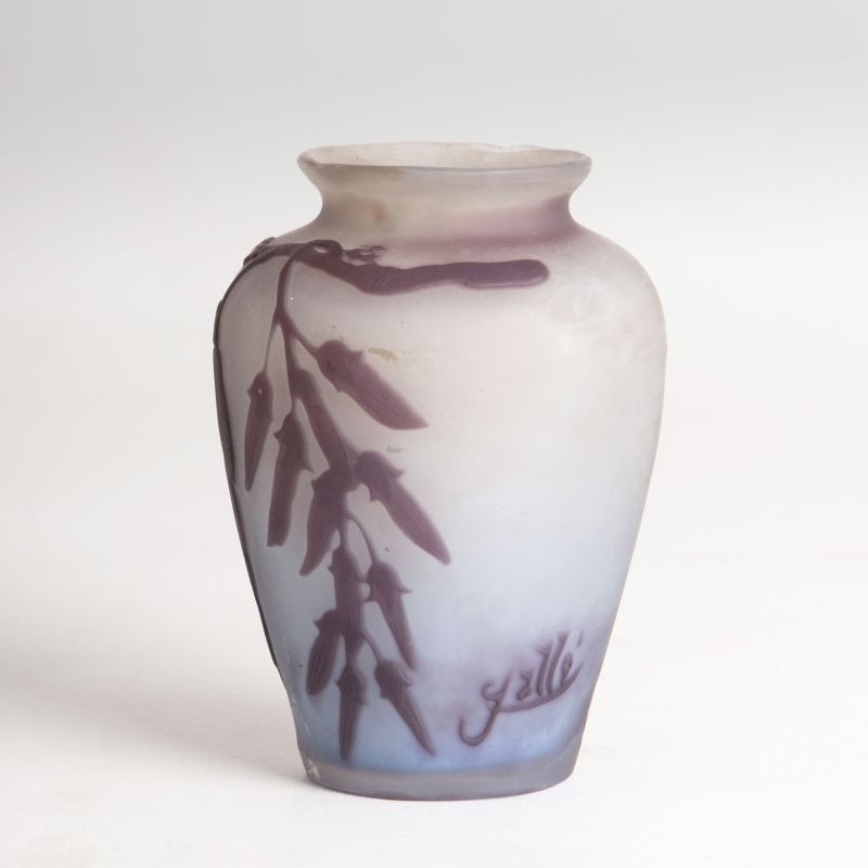 A miniature vase with wistaria blossoms - image 2