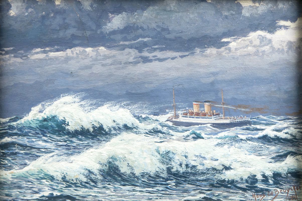 Steam Ship in a Storm